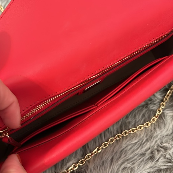 MCM Hot Coral Crossbody PERFECT CONDITION - Picture 5 of 6